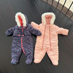 Baby Infant Baby Snowsuit Toddler One Piece Romper Hooded Jumpsuit Winter Coat Warm Thick Outwear Kids Girls Boys