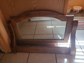 Vintage bevelled mirror