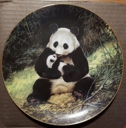 Collector plate, The Wildlife Society, The Panda