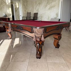 Pool Table 8ft ( Free Delivery & Set Up & New Color Felt Of Your Choice )