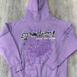 Sp5der Acai Hoodie Purple