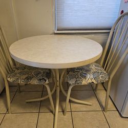 Kitchen Table With Two (2) Chairs