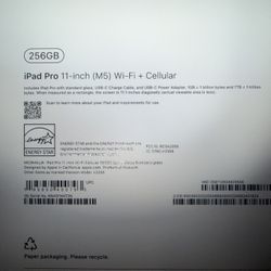 iPad Pro 11-inch M5 WiFi +cellular