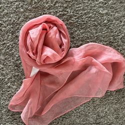Beautiful pink Color Light Weight chiffon scarf 