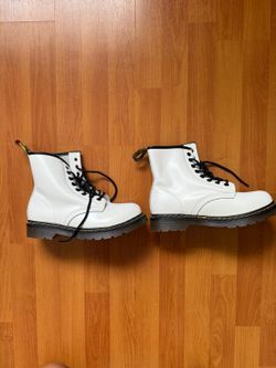 White Dr. Martens 1460 Boot