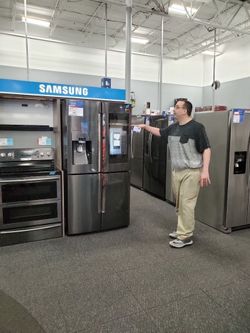 Samsung French Door Refrigerator Black Stainless