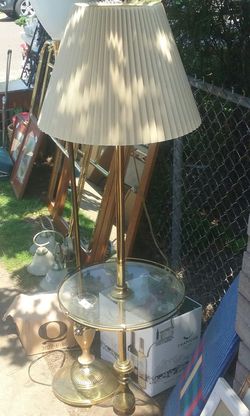 Lamp with table