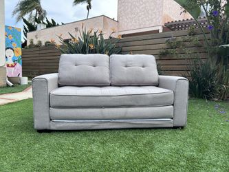 Grey Fold-Out Couch