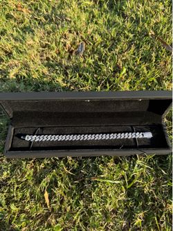 Iced Out Moissanite Cuban Link GRA Certified