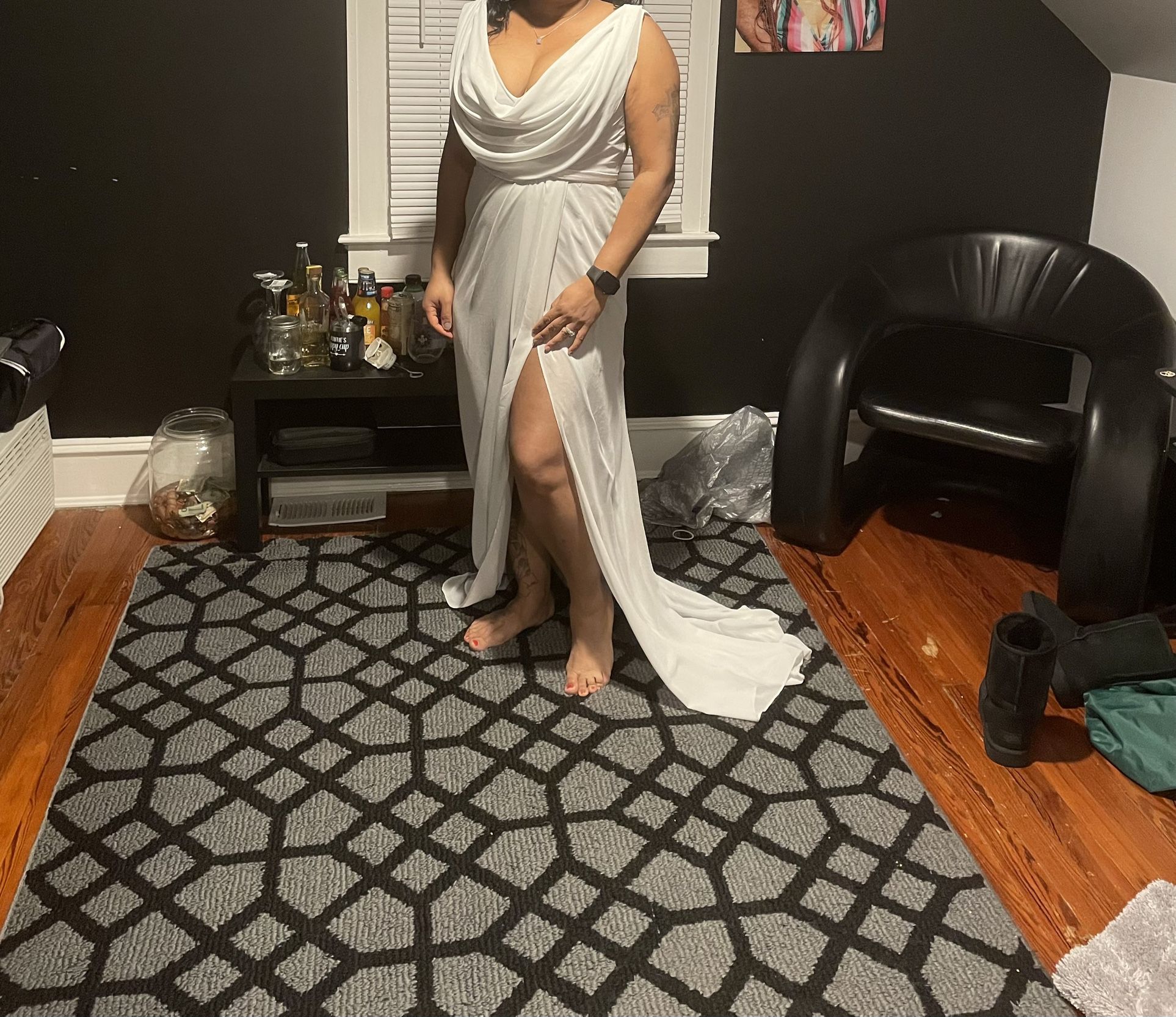 Gray Bridesmaid dress