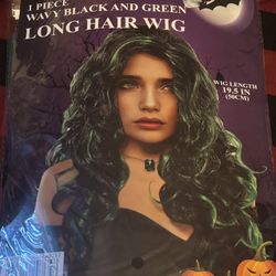 Green black Wig