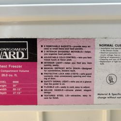 Montgomery Chest Freezer