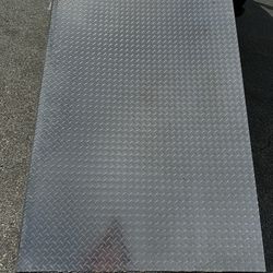 Aluminum Diamond Tread Sheet Metal Plate. 48 inch x 96” X 1/16” Thick