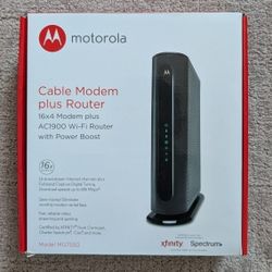 Motorola Cable Modem + Wifi Router
