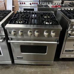 Viking 30”Wide All Gas Range Stove In Stainless Steel 