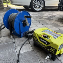 Pressure Washer/ Hose Reel/ Shelf