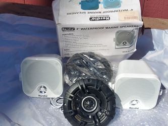 HERDIO 4" WATERPROOF MARINE  SPEAKERS