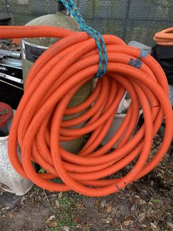 Light Orange Flex Pipe Is 1” $25 For Both Rolls, Dark Orange Is 1 1/2 Flex Pipe It’s $25 Dollars