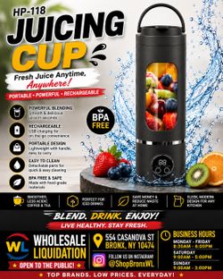 PORTABLE BLENDER • POWERFUL • RECHARGEABLE