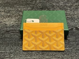 GOYARD Paris Yellow Card Holder