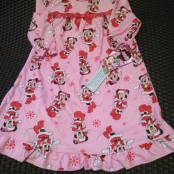 18 Month Old Toddler Minnie Mouse Fire Resistant Nightgown