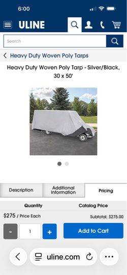 Heavy Duty Tarps 30’x50’