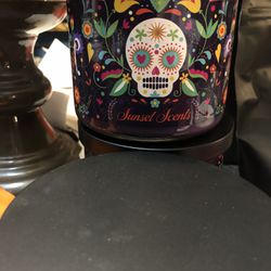 Day Of The Dead Candle former Gold Canyon Scent  Skull