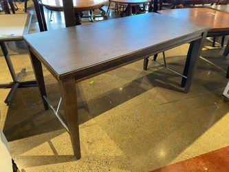 Dark Brown Modern Slim Dining Table