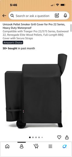 Smoker grill cover for the Traeger Pro 22/575