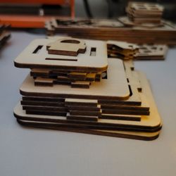 Homemade Wooden Lantern Halloween Deco 