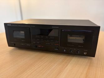 Yamaha KX-W492 Dual Cassette Tape Deck - Tested & Working (Includes Manual)