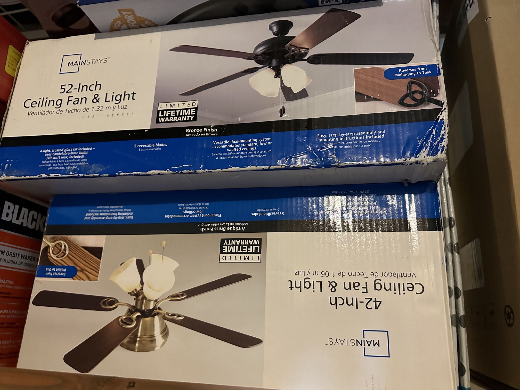 52” Ceiling Fan With Lights