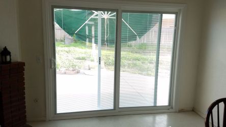 Vinyl sliding door