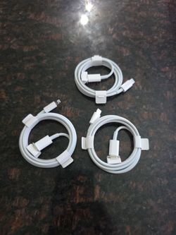 3 pack USB c to lightning cords 3 feet long