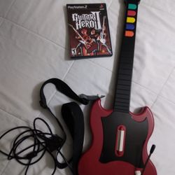 Playstation 2 Guitar Hero Set 