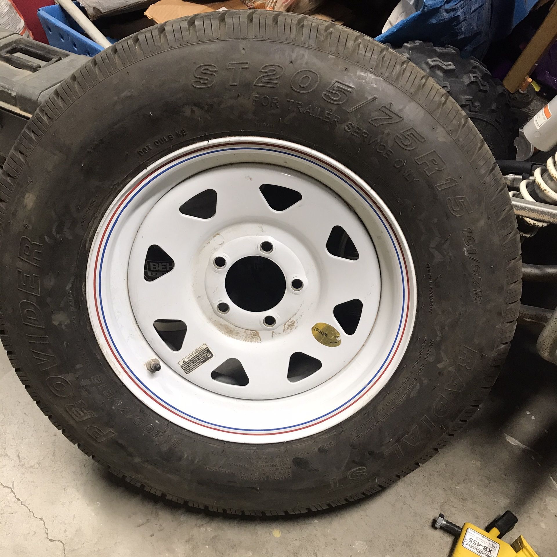 Trailer / Hauler Tire With Wheel