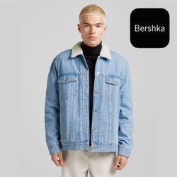 Bershka Denim Jeans Men’s Jacket XL Size 42 RARE FIND