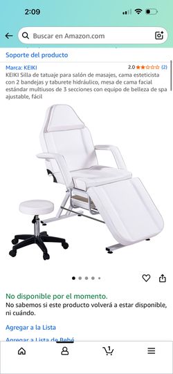 White Salon Chair