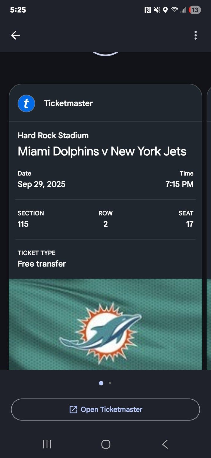 Jets Vs Dolphins Tickets