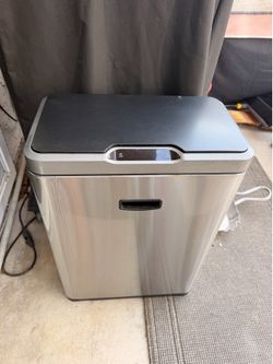 stainless steel trashcan motion sensor touchless