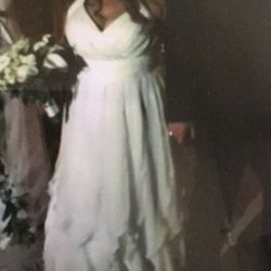 Halter Chiffon Wedding Dress