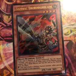 Yugioh Zoodiac Thoroughblade Ultra Rare Rate En017