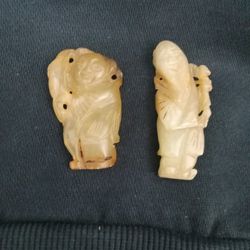 Two Jade Figurines 