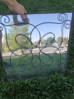 Metal hanging Mirror