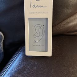 NEW I am Sterling Silver 925 Stackable Earring Set