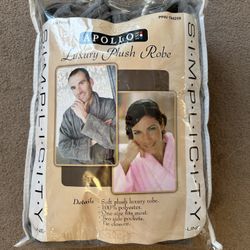 Plush bathrobe  Apollo,  Luxury Plush Robe one size ( I will say S/M)