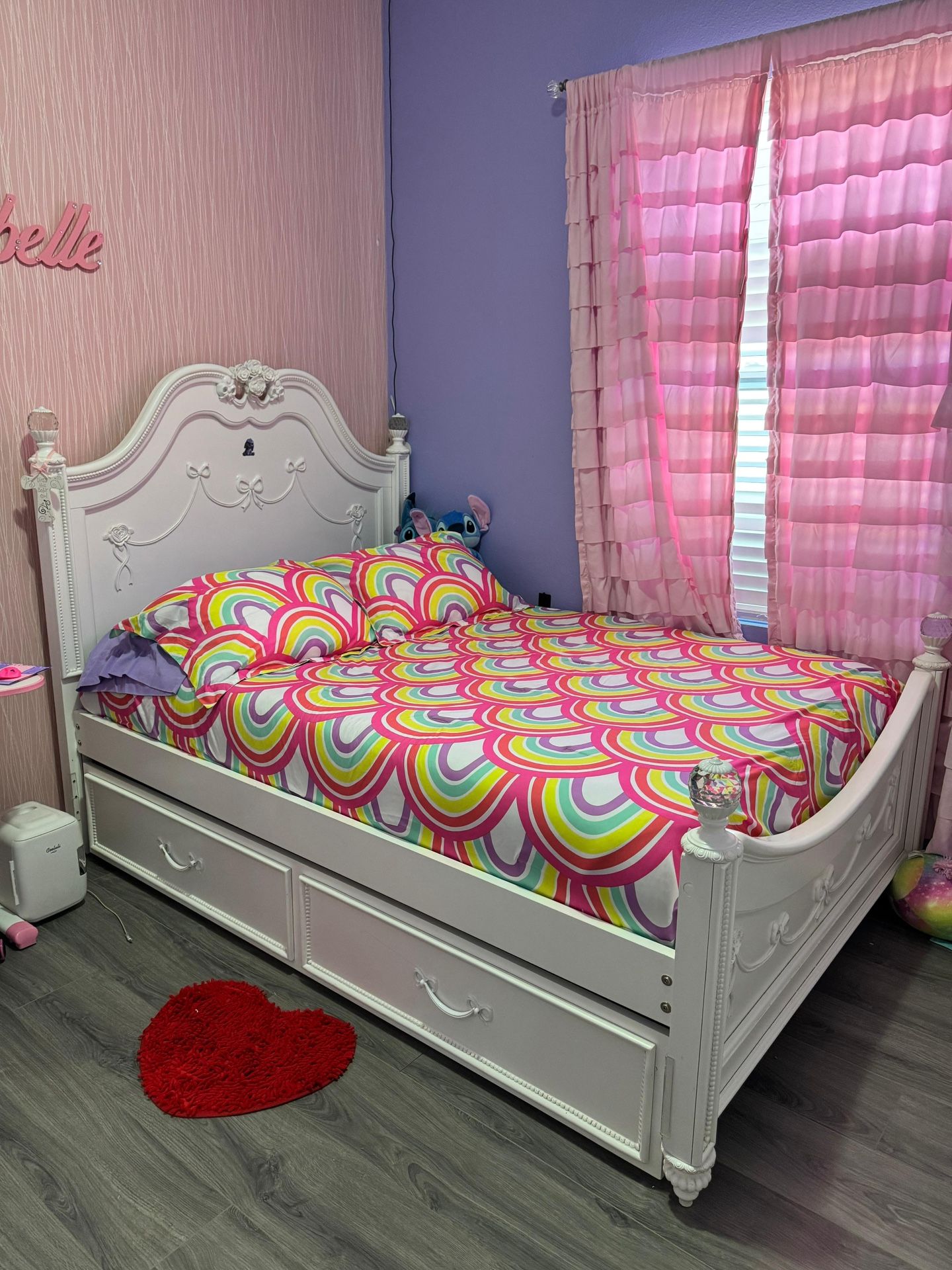 Disney Princess Bedroom Set 5Pc Full Panel