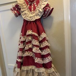 Escaramuza Charro Dress Little Girls Size 7 