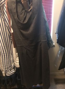 Charcoal grey knit dress size 6
