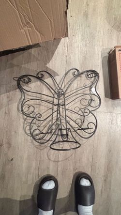 Home interiors butterfly candle holders